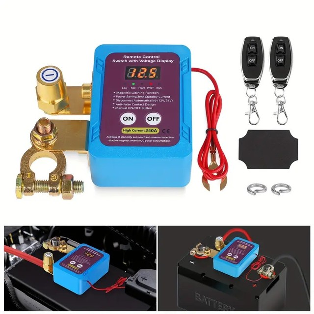 Intelligent 12V/24V Remote Control Battery Protector Switch Car Power off with Anti-Leakage for Power Loss