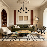 Table basse personnalisée en résine, style antique et traditionnel, durable, pour salon de villa, meuble central de canapé, vente en gros