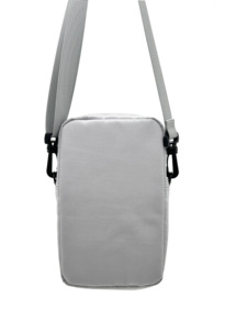 <b>Large</b> capacity Light Gray <b>Canvas</b> Sling <b>Bag</b> With Zipper Closure And Front Pocket For Daily Use - Product Image 2