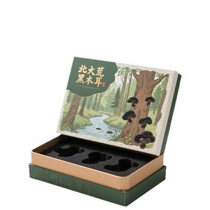 Coffret cadeau de champignons noirs de Beidahuang du Heilongjiang, emballage personnalisé haut de gamme pour spécialités régionales, coffret cadeau personnalisé pour sites touristiques - Product Image 5