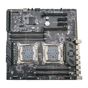 Настольная игровая материнская плата X99 Dual CPU lga 2011-3 гнездо материнская плата E5 LGA2011-3 двухканальная DDR4 ati компьютерная материнская плата