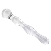 Ensemble de plugs anaux en verre SM avec perle de queue et dilatateur anal, jouet sexuel pour adultes