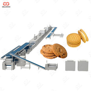 Centre de transformation électrique multifonctionnel pour la fabrication de biscuits et de gâteaux, ligne de production de biscuits fourrés à la crème à deux étages à vendre - Product Image 1