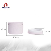 Bon marché, petite boîte ronde en métal de recyclage sans couture de qualité alimentaire, boîte en fer blanc pour bougie, bonbons, boîtes de bougies de 8 oz