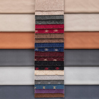 Tissu en velours tricoté en gros, résistant aux taches, polyester, lin fin, tissu pour canapé, matériau pour plafonds de voiture, coussins de siège, voiture