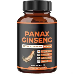 Cápsulas de <span class=keywords><strong>Ginseng</strong></span> Panax OEM/ODM com Ashwagandha, Beterraba e Extrato de Chá Verde - Product Image 1