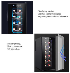 Низкий уровень шума охладитель вина холодильник винный холодильник современный сенсорный интеллектуальный цифровой - Product Image 6