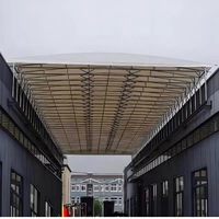 Tente pliante résistante au vent pour entrepôt logistique avec hauteur personnalisée et structure en tuyaux galvanisés