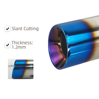   Embout d'échappement sport à enfiler pour châssis F, 1 paire, coupe angulaire, sortie 89 mm, compatible N55 B58 (M135I M140I M235I M240I 335I 440I) 304