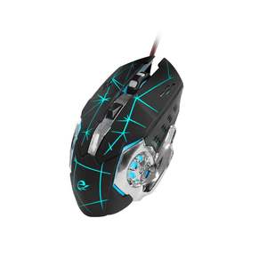 Souris de jeu 6D filaire USB GM-011L orientation droite avec rétroéclairage LED de roue de feu de vent pour les joueurs d'ordinateur portable - Product Image 3