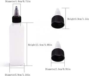 Vente flash Bouteille en plastique PET à presser 30ml 50ml 80ml 100ml 120ml 150ml 200ml 250ml 500ml Bouteille en plastique à presser avec bouchon à vis - Product Image 2