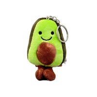 Schattig groente- en fruithanger, ui, gember, knoflook sleutelhanger, pluche pop, unisex, PP katoen gevuld, onderzeese arbeid, hotpot restaurant