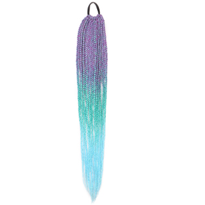 All'ingrosso piccole tinte sintetiche <span class=keywords><strong>trecce</strong></span> capelli treccia code di cavallo con le estensioni dei capelli Tinsel extension - Product Image 4