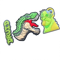 Patch en caoutchouc PVC 3D souple de haute qualité avec logo personnalisé, motif cœur ou fleur, badge personnalisé à fixation auto-agrippante pour uniforme et chapeau