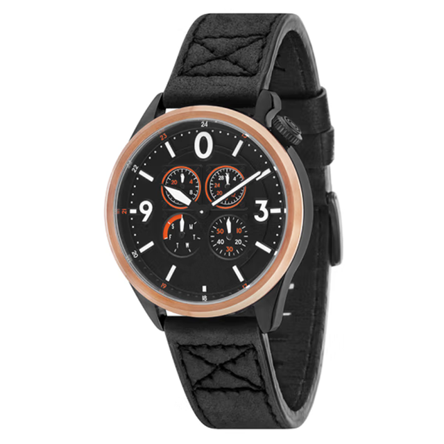 Factory Batch Custom Stainless Steel Case Calendar Stopwatch Small Second Hand  Luminous Men Leisure Quartz Watch