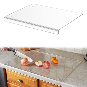 Haute qualité Transparent écologique acrylique planche à découper bloc à découper taille personnalisable Rectangle forme cuisine utilisation - Product Image 1