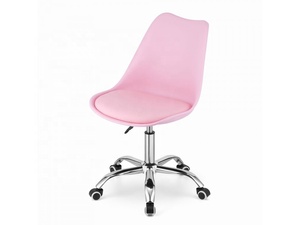 <span class=keywords><strong>Silla</strong></span> de <span class=keywords><strong>escritorio</strong></span> moderna asequible Rosa acolchado <span class=keywords><strong>tulip</strong></span>án giratoria de plástico con elevador de gas - Product Image 3