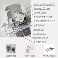 Boîte à bijoux de luxe en forme de livre, design unique en carton papier pour le rangement d'accessoires, lamination brillante pour l'emballage de bijoux