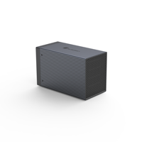 Caja de Disco Duro RAID SUBOSEN SN-DAS04 de 1/2/4/5 Bahías para Discos Duros SATA de 3.5 Pulgadas, Carcasa de Aluminio con Disipación de Calor, Alimentación Integrada