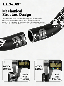 Manubri per Mountain Bike XC/AM, Manubri per Downhill Fuoristrada 720-780mm, Manubri a Coda di Rondine con Angolo Extra Lungo - Product Image 5