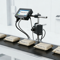 Nueva Impresora de Inyección de Tinta en Línea TIJ con Soporte Flexible, Admite Múltiples Formatos de Entrada para Imprimir en Madera, Plástico, Papel, Cartones y Botellas