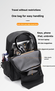 Large Capacity Lightweight Casual Computer <strong>Laptop</strong> <strong>Backpack</strong> for Unisex Oxford Custom Logo Zipper Fashionable School College - Product Image 3