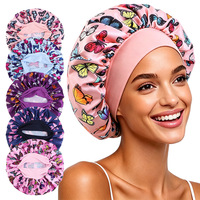 Gorro de Satén de Lujo Personalizado con Banda Elástica de Doble Capa para Adultos, para Uso Diario y en la Playa