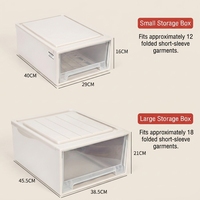 Organisateur de tiroir en plastique léger sans BPA, directement de l'usine, pour chambre à coucher, empilable, avec surface facile à nettoyer