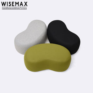 Meubles modernes 3 pièces, tissu bon marché, canapé de sol, pouf d'angle, tabouret pour chaussures, salon - Product Image 2