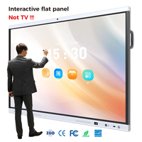 Tableau blanc interactif intelligent Ai Smart Board avec Android 16, 16+256G en option, écran interactif de 75 pouces