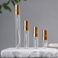 2ml 3ml 5ml 10ml Mini flacon pulvérisateur vide clair en verre brume fine rechargeable Mini flacon de parfum atomiseur de parfum