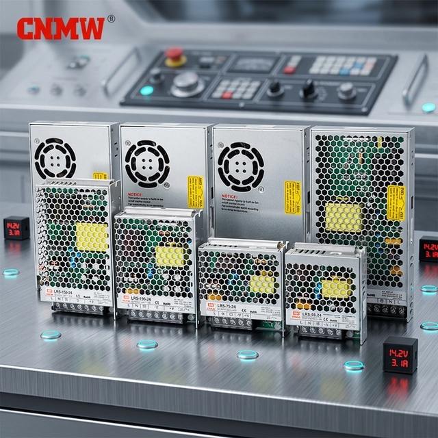 CNMW LRS-500-12 12V Single Output AC-DC Switching Power Supply 500W 90-264VAC Input 86% Efficiency for Industrial Use