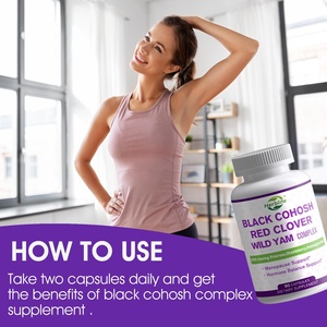 Cápsulas vendedoras calientes del cohosh del negro de los Suplementos del OEM ODM con el <span class=keywords><strong>trébol</strong></span> rojo del ñame salvaje para las mujeres - Product Image 5