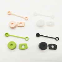 Nouveau Bouchon Anti-Débordement Rond en Silicone Réutilisable, Lot de 3 Couvercles de Paille pour Gobelet Stanley