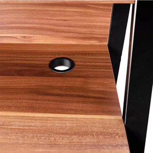 Bàn máy tính <span class=keywords><strong>mini</strong></span> hiện đại với thiết kế kim loại bằng gỗ để học tại nhà & sử dụng văn phòng - Product Image 4