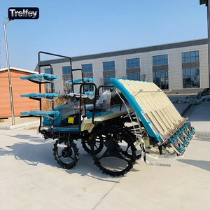 Trapiantatrice di riso professionale a 6 file, stile cavalcabile, velocità di lavoro 1,65 m/s, produttività 0,6 ha/h, macchina agricola durevole - Product Image 1