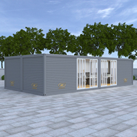 Conteneur de bureau préfabriqué portable pour chantier, 40 pieds, 20 pieds, prix kit, bureau mobile de luxe préfabriqué 20 pieds pour la maison