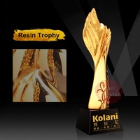 Trofeo de Cristal Pulido Hecho a Mano con Logotipo Grabado Personalizado al por Mayor, Recuerdos y Premios Chapados en Oro
