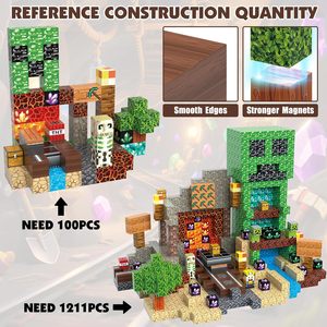 Blocs de construction magnétiques, <span class=keywords><strong>cubes</strong></span>, 100 pièces, ensembles en plastique, jeux éducatifs STEM, tuiles magnétiques empilables, 2 cm, pour <span class=keywords><strong>les</strong></span> enfants de 14 ans et plus, garçons et filles - Product Image 5