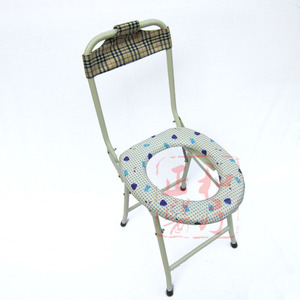 Commode Chair Black Foldable With Bucket For Elderly And Pregnant Women - Product Image 3