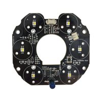 Placa LED PCBA de Cobre de 1 oz con LED IR Blanco de Doble Chip CGX, ODM OEM Personalizada, 12V, Luz de Relleno para Visión Nocturna de Cámaras de Seguridad CCTV