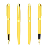 Rouleau en métal de couleur Macaroon Morandi sur mesure/stylo plume Logo personnalisé et couleur Pantone