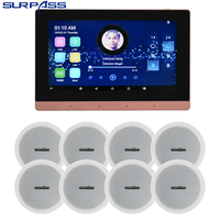 7825+8CR615 SURPASS Lecteur vidéo audio Android WiFi Amplificateur avec kits de haut-parleurs pour système audio intelligent pour la maison