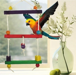 Nhai cắn cá rô treo lồng đu dây vòng đứng leo lên Đồ chơi Vật Nuôi Chim vẹt Nguồn cung cấp - Product Image 1
