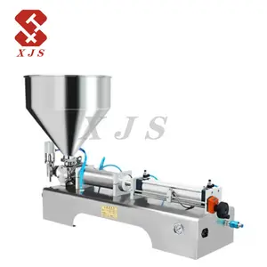 semi automatic small honey shampoo cosmetic plastic water bottle liquid paste packing and filling machine