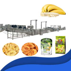 Ligne de production de chips banane et plantain prix usine avec friteuse échangeur de chaleur Machines clés pour trancher le traitement de coupe - Product Image 1