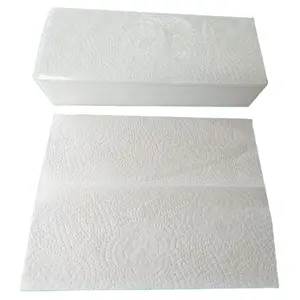 Wholesale Single fold 1ply interleaved Hand paper towel interfold V-Fold paper towel