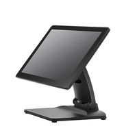 Sistema POS Windows 10 de Alta Resolución, Máquina Todo en Uno POS de 15.6 Pulgadas, Inter N97 8+128GB, Compatible con Cajón de Efectivo e Impresora