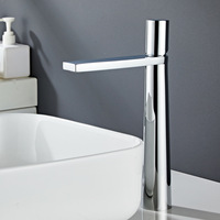 Robinet de lavabo monotrou en laiton moderne pour salle de bain