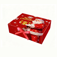 Boîte cadeau haut de gamme en stock, boîte en papier pliable créative, grande et vide, pour écharpe, tasse, emballage de vacances